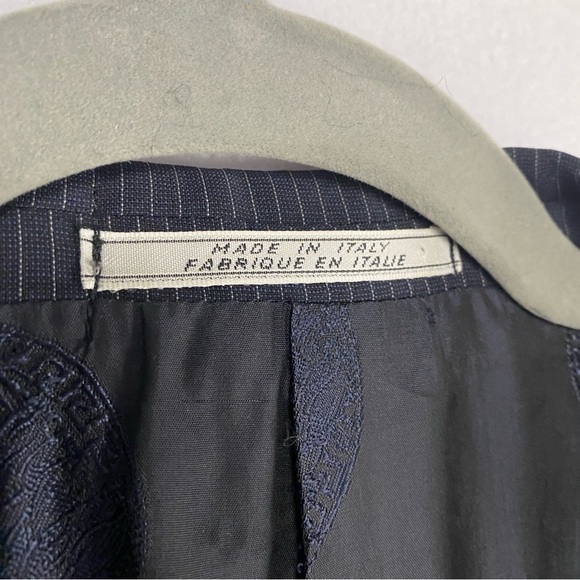 Gianni Versace Couture Pre-1997 Pin Stripe Suit Coat Size Euro 52/ US 42 Long - Picture 2 of 15